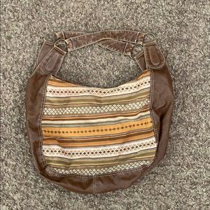 Brown shoulder bag